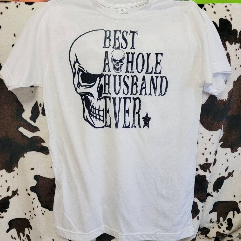 5 Pack Best Husband Ever Skull White Short Sleeve T-Shirt